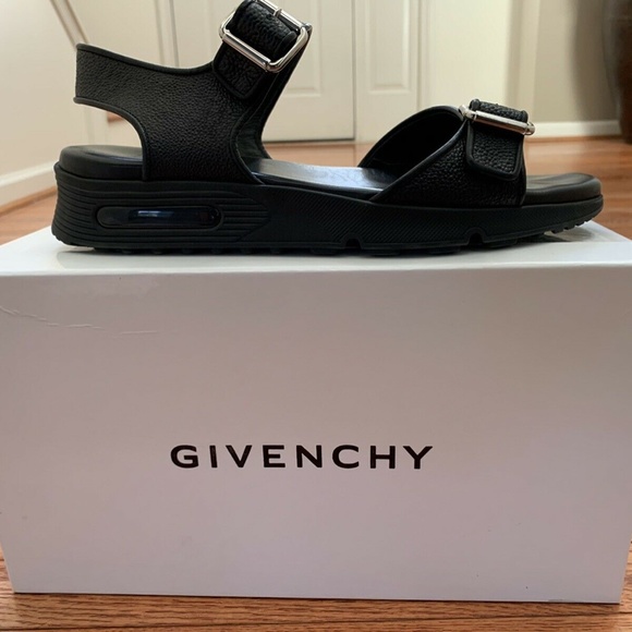 Givenchy Stingray Podium Black Leather Sandals 42 main image 9